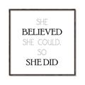 Picture of She Believed _GroupedProduct_Square_Mini_ _GroupedProduct_Square_Canvas_Framed_