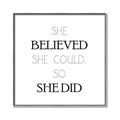 Picture of She Believed _GroupedProduct_Square_Mini_ _GroupedProduct_Square_Canvas_Framed_