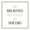 Picture of She Believed _GroupedProduct_Square_Mini_ _GroupedProduct_Square_Canvas_Framed_