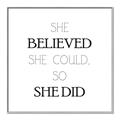 Picture of She Believed _GroupedProduct_Square_Mini_ _GroupedProduct_Square_Canvas_Framed_