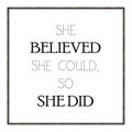 Picture of She Believed _GroupedProduct_Square_Mini_ _GroupedProduct_Square_Canvas_Framed_