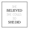 Picture of She Believed _GroupedProduct_Square_Mini_ _GroupedProduct_Square_Canvas_Framed_