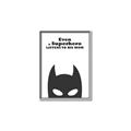 Picture of Superhero Listens II _GroupedProduct_Rectangle_Portrait_Mini_ _GroupedProduct_Rectangle_Portrait_Canvas_Framed_