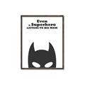 Picture of Superhero Listens II _GroupedProduct_Rectangle_Portrait_Mini_ _GroupedProduct_Rectangle_Portrait_Canvas_Framed_