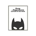 Picture of Superhero Listens II _GroupedProduct_Rectangle_Portrait_Mini_ _GroupedProduct_Rectangle_Portrait_Canvas_Framed_