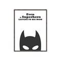 Picture of Superhero Listens II _GroupedProduct_Rectangle_Portrait_Mini_ _GroupedProduct_Rectangle_Portrait_Canvas_Framed_