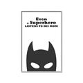 Picture of Superhero Listens II _GroupedProduct_Rectangle_Portrait_Mini_ _GroupedProduct_Rectangle_Portrait_Canvas_Framed_