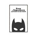Picture of Superhero Listens II _GroupedProduct_Rectangle_Portrait_Mini_ _GroupedProduct_Rectangle_Portrait_Canvas_Framed_
