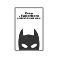 Picture of Superhero Listens II _GroupedProduct_Rectangle_Portrait_Mini_ _GroupedProduct_Rectangle_Portrait_Canvas_Framed_