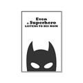 Picture of Superhero Listens II _GroupedProduct_Rectangle_Portrait_Mini_ _GroupedProduct_Rectangle_Portrait_Canvas_Framed_