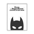 Picture of Superhero Listens II _GroupedProduct_Rectangle_Portrait_Mini_ _GroupedProduct_Rectangle_Portrait_Canvas_Framed_