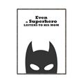 Picture of Superhero Listens II _GroupedProduct_Rectangle_Portrait_Mini_ _GroupedProduct_Rectangle_Portrait_Canvas_Framed_