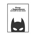 Picture of Superhero Listens II _GroupedProduct_Rectangle_Portrait_Mini_ _GroupedProduct_Rectangle_Portrait_Canvas_Framed_