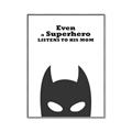 Picture of Superhero Listens II _GroupedProduct_Rectangle_Portrait_Mini_ _GroupedProduct_Rectangle_Portrait_Canvas_Framed_