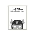Picture of Superhero Listen I _GroupedProduct_Rectangle_Portrait_Mini_ _GroupedProduct_Rectangle_Portrait_Canvas_Framed_