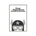 Picture of Superhero Listen I _GroupedProduct_Rectangle_Portrait_Mini_ _GroupedProduct_Rectangle_Portrait_Canvas_Framed_