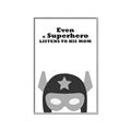 Picture of Superhero Listen I _GroupedProduct_Rectangle_Portrait_Mini_ _GroupedProduct_Rectangle_Portrait_Canvas_Framed_