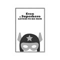 Picture of Superhero Listen I _GroupedProduct_Rectangle_Portrait_Mini_ _GroupedProduct_Rectangle_Portrait_Canvas_Framed_