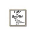 Picture of Hear me Roar Gray _GroupedProduct_Square_Mini_ _GroupedProduct_Square_Canvas_Framed_