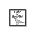 Picture of Hear me Roar Gray _GroupedProduct_Square_Mini_ _GroupedProduct_Square_Canvas_Framed_