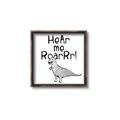 Picture of Hear me Roar Gray _GroupedProduct_Square_Mini_ _GroupedProduct_Square_Canvas_Framed_