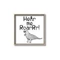Picture of Hear me Roar Gray _GroupedProduct_Square_Mini_ _GroupedProduct_Square_Canvas_Framed_
