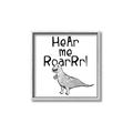 Picture of Hear me Roar Gray _GroupedProduct_Square_Mini_ _GroupedProduct_Square_Canvas_Framed_