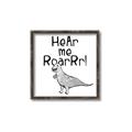Picture of Hear me Roar Gray _GroupedProduct_Square_Mini_ _GroupedProduct_Square_Canvas_Framed_