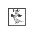 Picture of Hear me Roar Gray _GroupedProduct_Square_Mini_ _GroupedProduct_Square_Canvas_Framed_