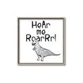 Picture of Hear me Roar Gray _GroupedProduct_Square_Mini_ _GroupedProduct_Square_Canvas_Framed_