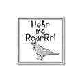 Picture of Hear me Roar Gray _GroupedProduct_Square_Mini_ _GroupedProduct_Square_Canvas_Framed_