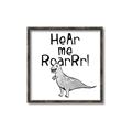 Picture of Hear me Roar Gray _GroupedProduct_Square_Mini_ _GroupedProduct_Square_Canvas_Framed_