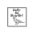 Picture of Hear me Roar Gray _GroupedProduct_Square_Mini_ _GroupedProduct_Square_Canvas_Framed_