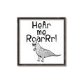 Picture of Hear me Roar Gray _GroupedProduct_Square_Mini_ _GroupedProduct_Square_Canvas_Framed_