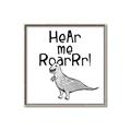 Picture of Hear me Roar Gray _GroupedProduct_Square_Mini_ _GroupedProduct_Square_Canvas_Framed_