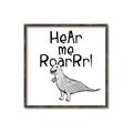 Picture of Hear me Roar Gray _GroupedProduct_Square_Mini_ _GroupedProduct_Square_Canvas_Framed_