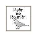 Picture of Hear me Roar Gray _GroupedProduct_Square_Mini_ _GroupedProduct_Square_Canvas_Framed_