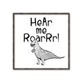 Picture of Hear me Roar Gray _GroupedProduct_Square_Mini_ _GroupedProduct_Square_Canvas_Framed_