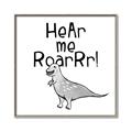 Picture of Hear me Roar Gray _GroupedProduct_Square_Mini_ _GroupedProduct_Square_Canvas_Framed_