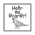 Picture of Hear me Roar Gray _GroupedProduct_Square_Mini_ _GroupedProduct_Square_Canvas_Framed_