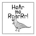 Picture of Hear me Roar Gray _GroupedProduct_Square_Mini_ _GroupedProduct_Square_Canvas_Framed_
