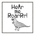 Picture of Hear me Roar Gray _GroupedProduct_Square_Mini_ _GroupedProduct_Square_Canvas_Framed_