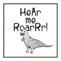 Picture of Hear me Roar Gray _GroupedProduct_Square_Mini_ _GroupedProduct_Square_Canvas_Framed_
