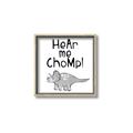 Picture of Hear me Chomp Gray _GroupedProduct_Square_Mini_ _GroupedProduct_Square_Canvas_Framed_