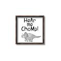 Picture of Hear me Chomp Gray _GroupedProduct_Square_Mini_ _GroupedProduct_Square_Canvas_Framed_