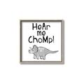 Picture of Hear me Chomp Gray _GroupedProduct_Square_Mini_ _GroupedProduct_Square_Canvas_Framed_