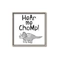 Picture of Hear me Chomp Gray _GroupedProduct_Square_Mini_ _GroupedProduct_Square_Canvas_Framed_