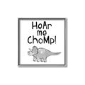 Picture of Hear me Chomp Gray _GroupedProduct_Square_Mini_ _GroupedProduct_Square_Canvas_Framed_