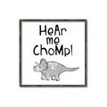 Picture of Hear me Chomp Gray _GroupedProduct_Square_Mini_ _GroupedProduct_Square_Canvas_Framed_