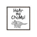 Picture of Hear me Chomp Gray _GroupedProduct_Square_Mini_ _GroupedProduct_Square_Canvas_Framed_